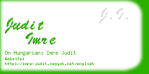 judit imre business card